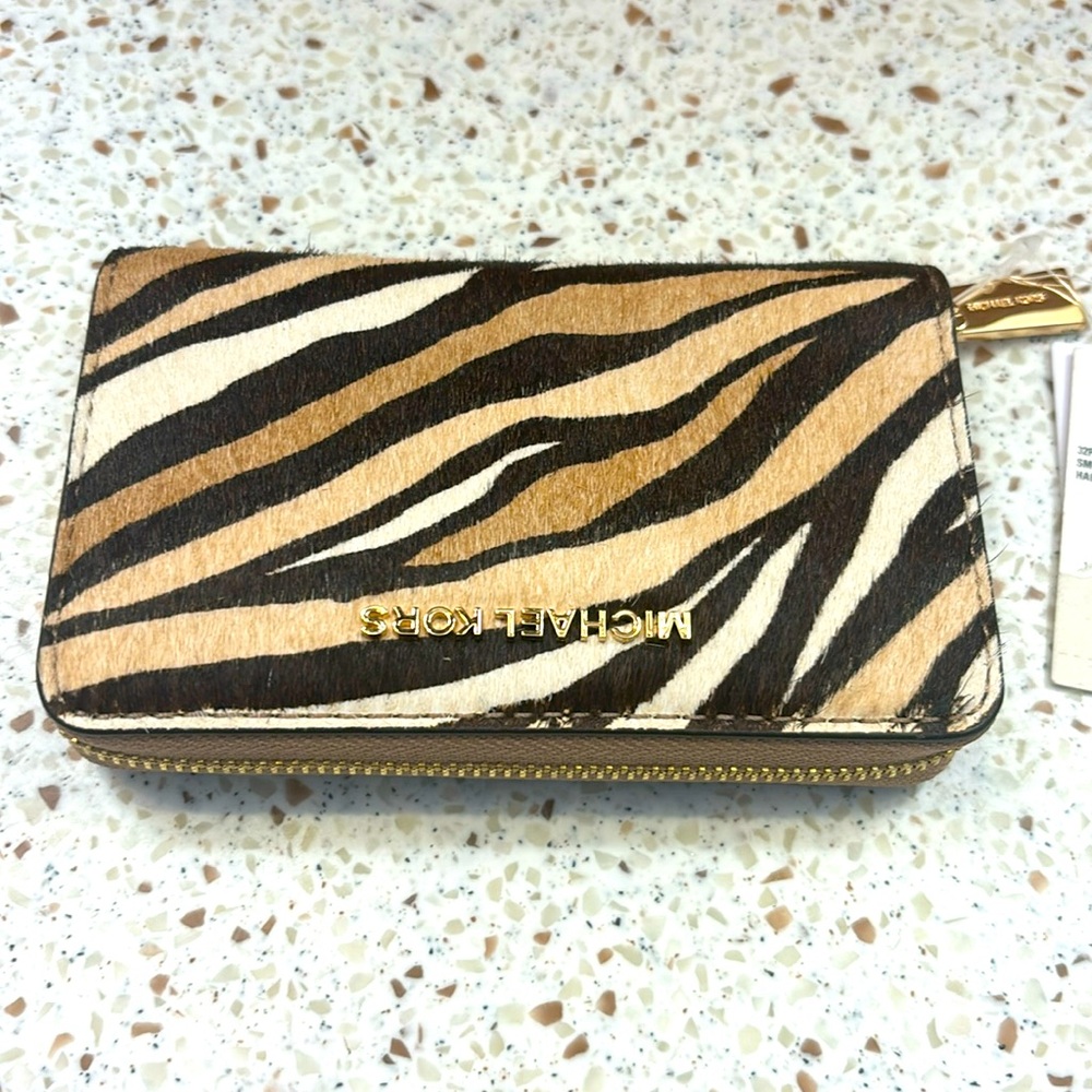 Michael Kors Zipper Coin Case NWT